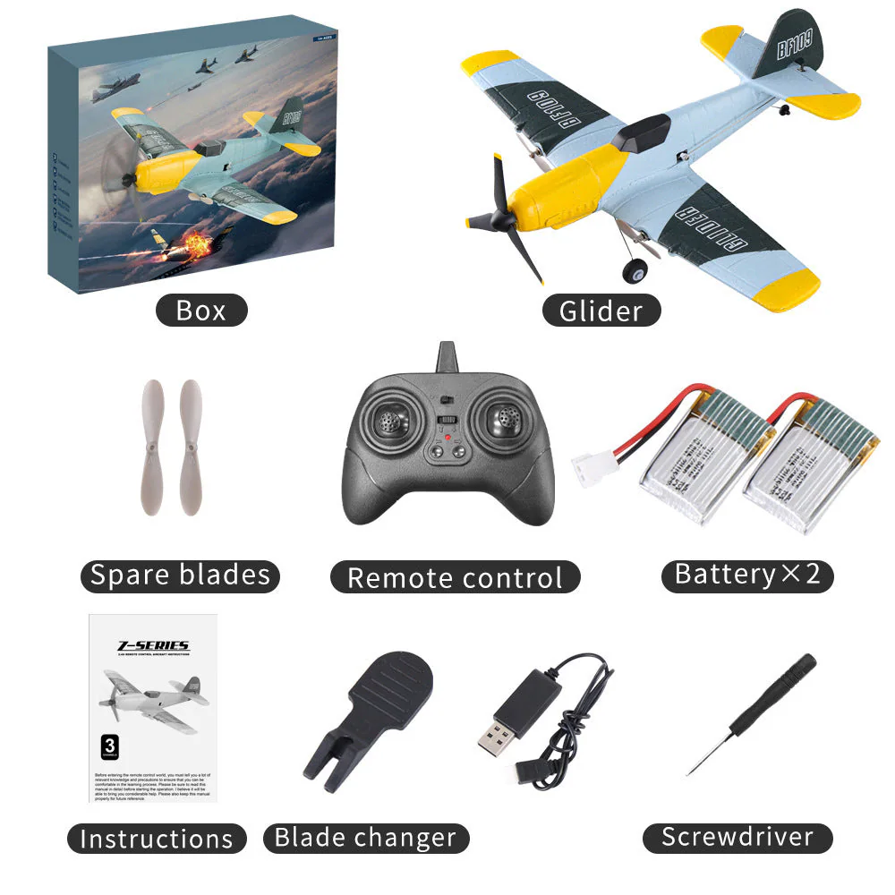 Z61 Three-Channel Foam Fixed-Wing Remote Control Aircraft